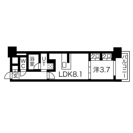 亀島駅 徒歩3分 7階の物件間取画像